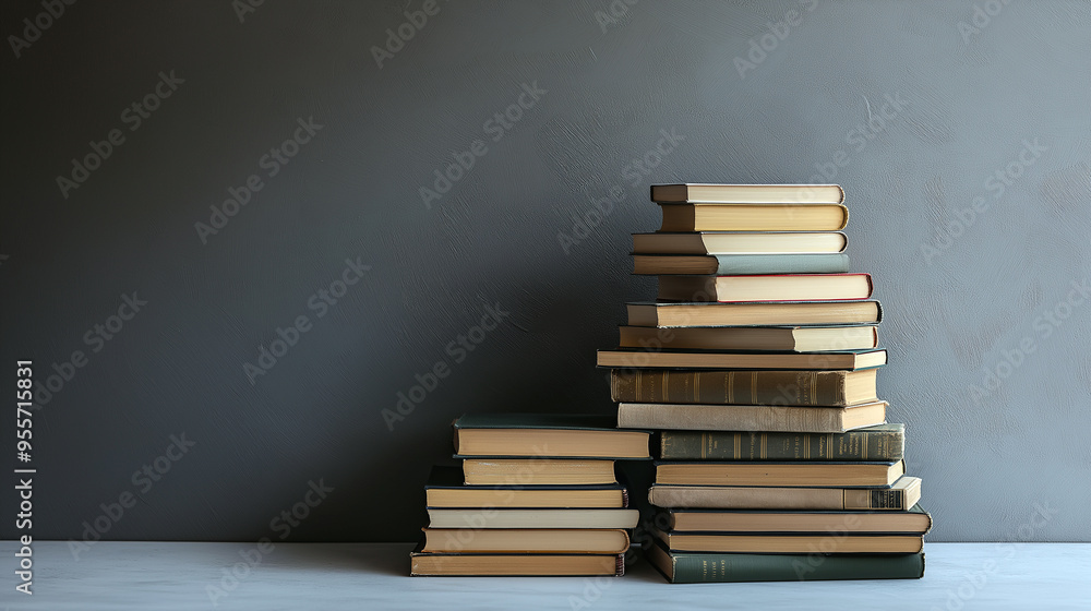 Book stack isolated Book stack isolated