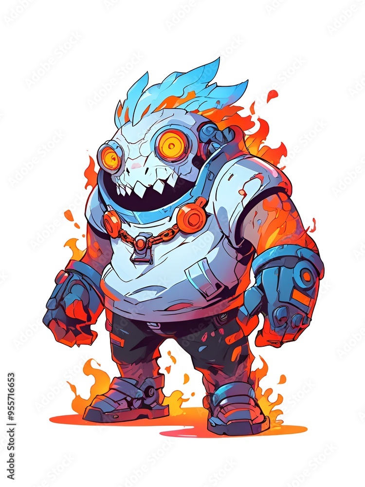 Fire and Ice Cyborg Fire and Ice Cyborg