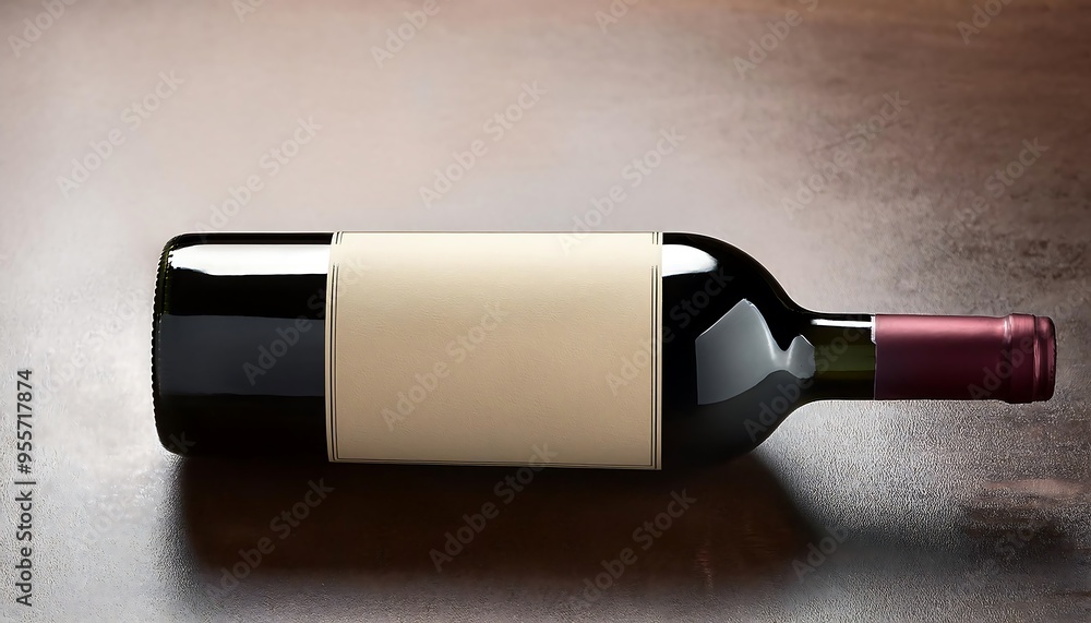 Wine label mockup with a classic style. Wine label mockup with a classic style.