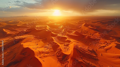 Sunset Over Namib Desert photo