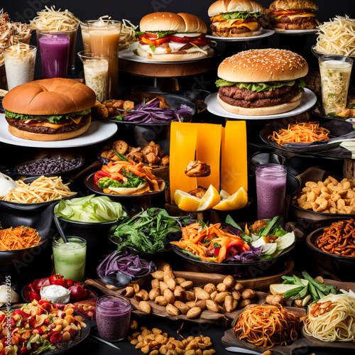 Food photography ideas with new style 