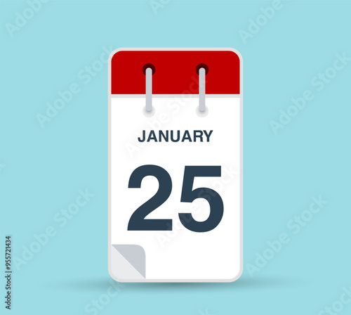 January 25 calendar leaf