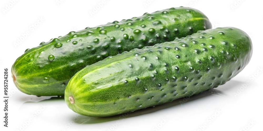cucumber isolated on white background cucumber isolated on white background