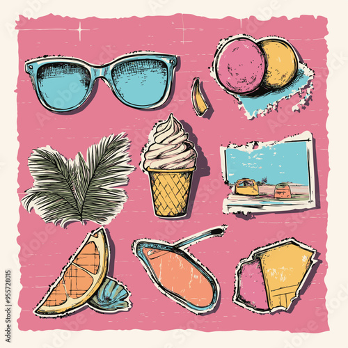 estelin7837_Summer_halftone_collage_elements_set_with_text._Gru_8a9a2fdb-9663-4609-b161-f38fdc9083ff