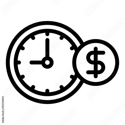 time is money icon