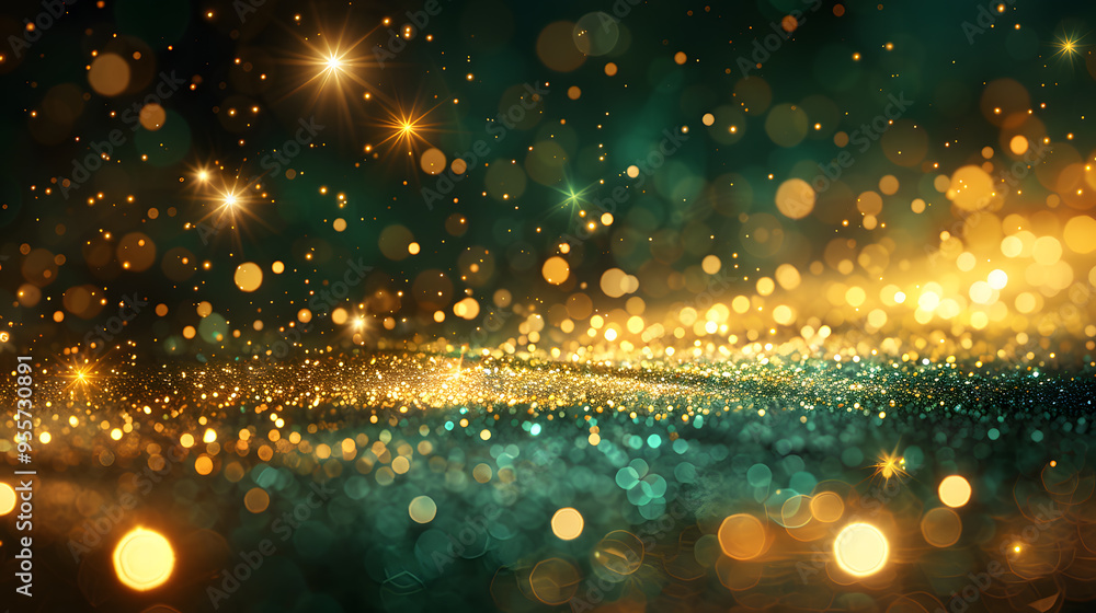 Green bokeh abstract light background. Green bokeh abstract light background.