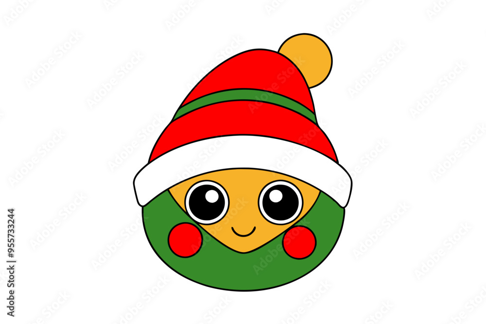 christmas elf with a hat christmas elf with a hat