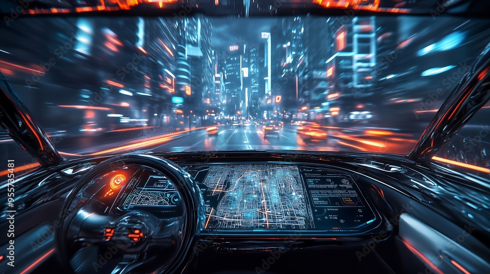futuristic car driving technology futuristic car driving technology