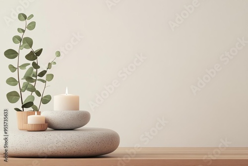 Enjoying a stressfree activity, cozy setting, tranquil atmosphere, 3D illustration