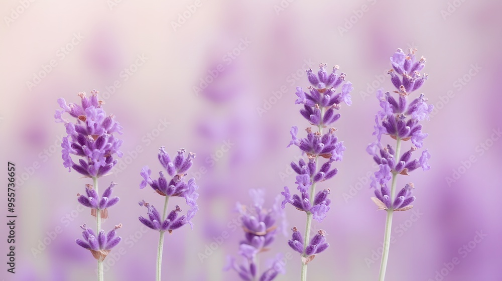 Naklejka premium Purple Lavender Flowers