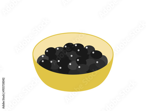 黒豆をイメージしたイラスト