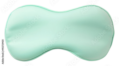 PNG Sleep mask mockup turquoise porcelain medicine.