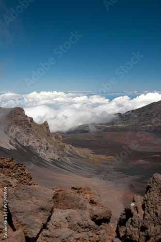 Haleakala National Park Crater with Clouds