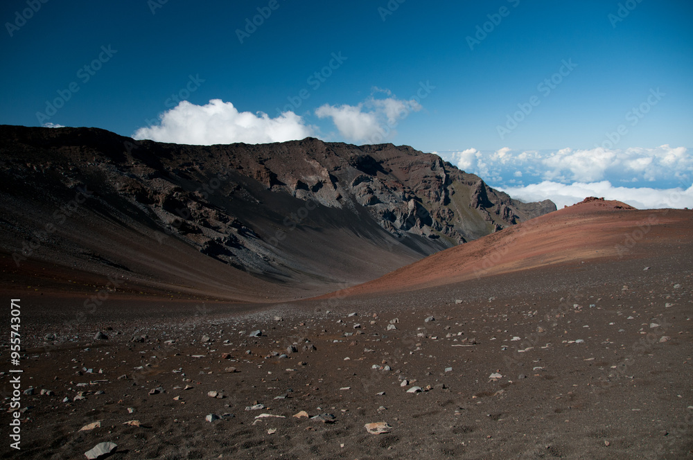 Haleakala National Park Crater with Clouds Haleakala National Park Crater with Clouds