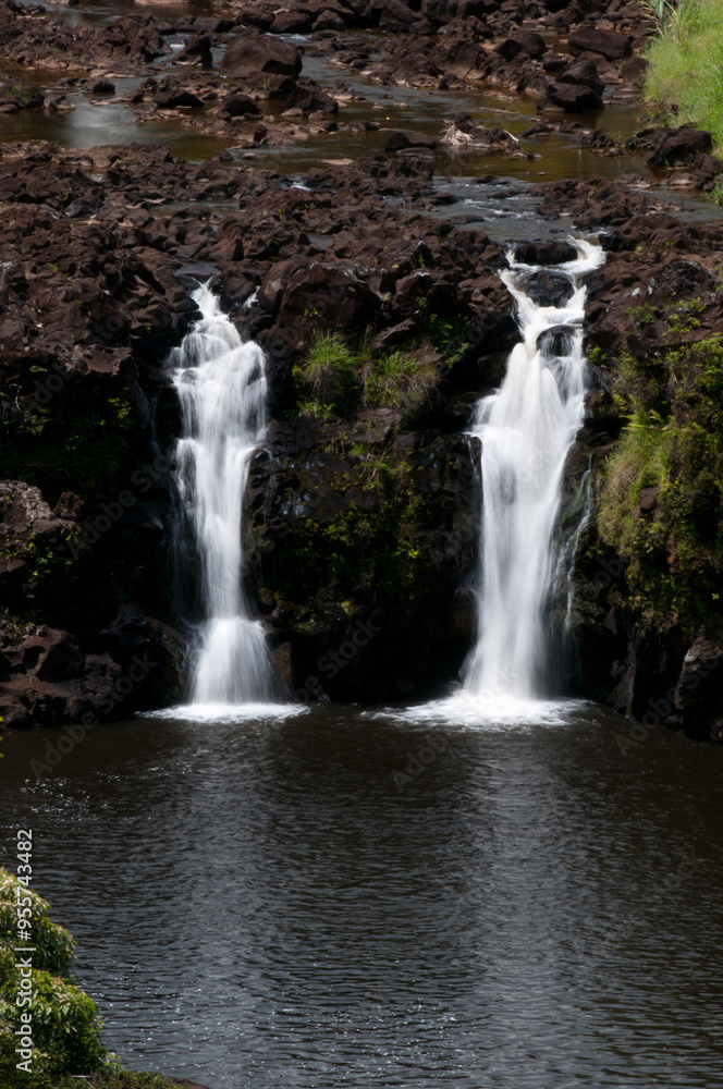 Fototapeta premium Waterfall on the Big Island Hawaii