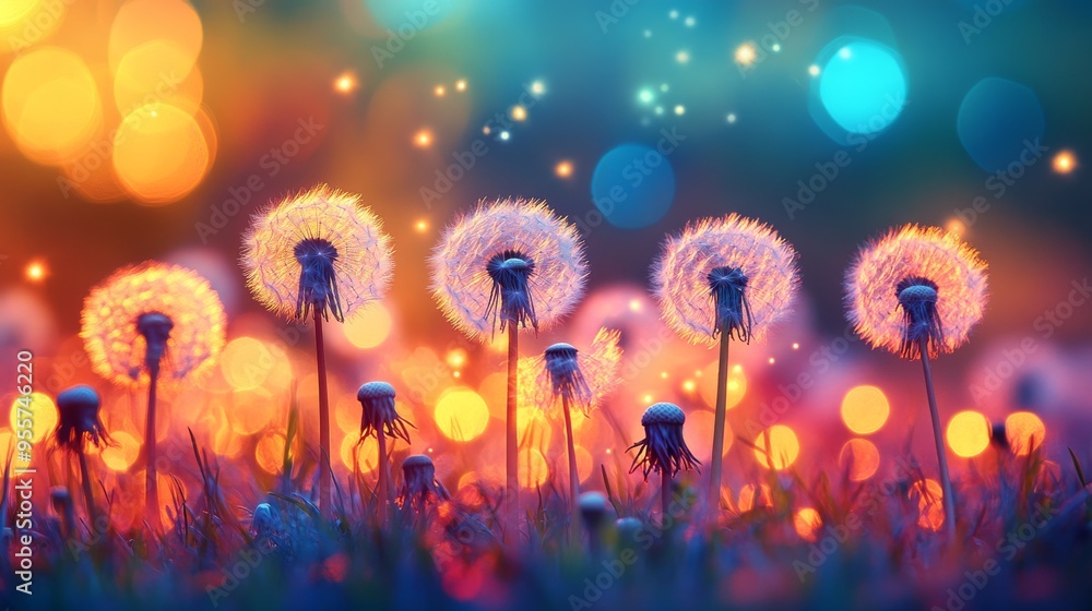 Dandelion Wishes in a Field of Lights Dandelion Wishes in a Field of Lights