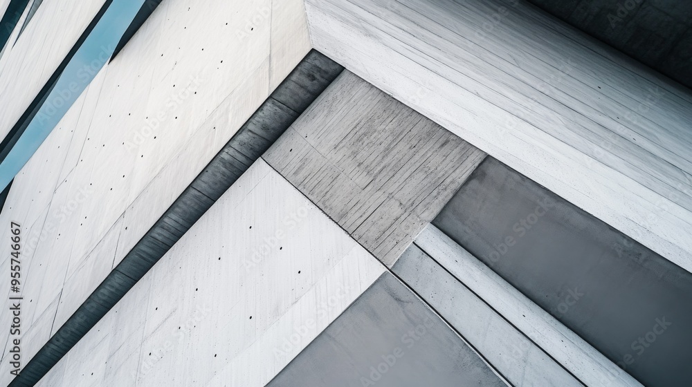 Obraz premium Abstract Geometric Patterns in Concrete