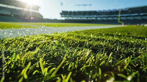 Close up of a Football Field