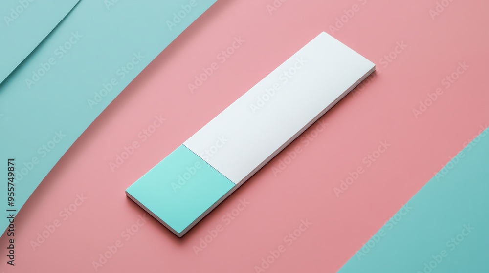 White and Blue Rectangle on Pink and Blue Background White and Blue Rectangle on Pink and Blue Background