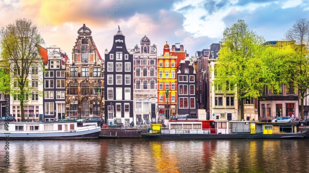 Fototapeta premium Charming Canals of Amsterdam