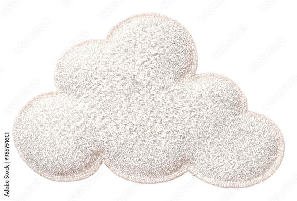 PNG Cloud in embroidery style white accessories simplicity. PNG Cloud in embroidery style white accessories simplicity.