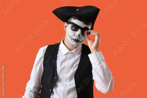 Young man dressed for Hallo...
