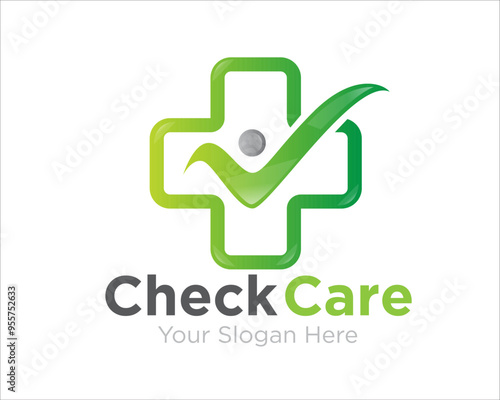 cross check health care logo for medical check up