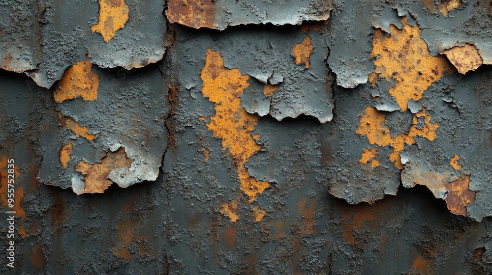 Close-up of Rusted and Peeling Metal Surface Close-up of Rusted and Peeling Metal Surface