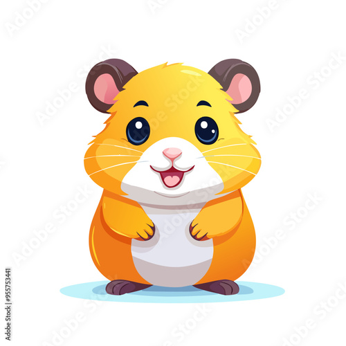 Hamster Cute Small Cartoon Baby Animal Character
