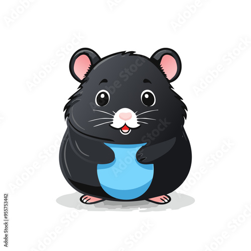 Hamster Cute Small Cartoon Baby Animal Character
