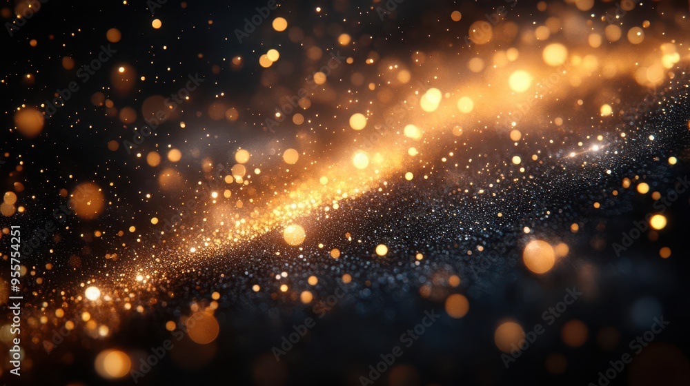abstract luxury background with shimmering golden bokeh dark backdrop elegant light patterns resembling champagne bubbles abstract luxury background with shimmering golden bokeh dark backdrop elegant light patterns resembling champagne bubbles