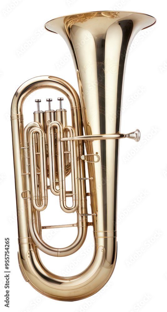 Fototapeta premium PNG Euphonium tuba horn performance.
