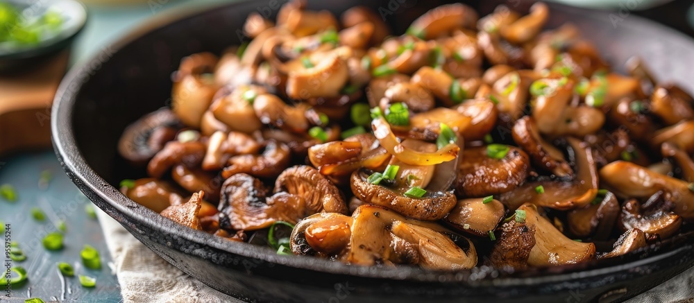 Chopped Fried Mushrooms With Onions Chopped Fried Mushrooms With Onions