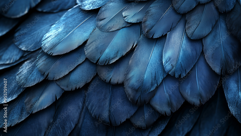 Fototapeta premium Enchanted Feathers: Intricate Textures in a Fantasy Realm