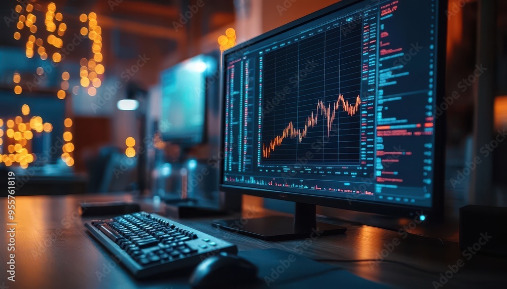 Portfolio diversification with graphs and charts on a computer screen, analytical style, sharp focus, bright lighting, high detail Portfolio diversification with graphs and charts on a computer screen, analytical style, sharp focus, bright lighting, high detail