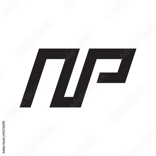 initial np letter logo vector icon illustration