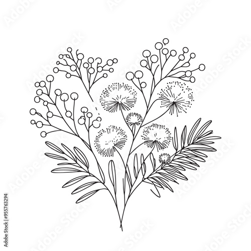 sea buckthorn beautiful bouquet one line