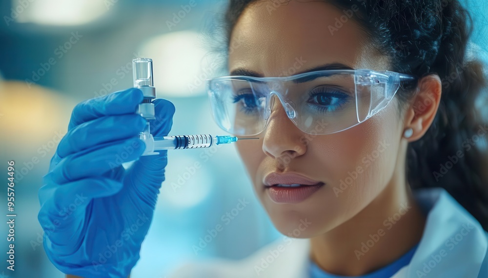 Vaccination being administered by a nurse, professional style, close-up, sharp focus, soft lighting, high detail