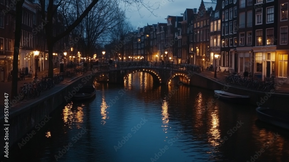Fototapeta premium Calm Evening in Amsterdam