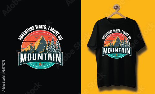 Custom summer and adventure t shirt design