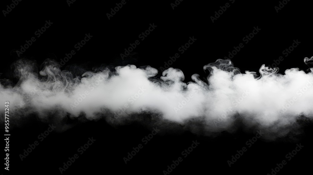White smoke on black background. Fog texture White smoke on black background. Fog texture