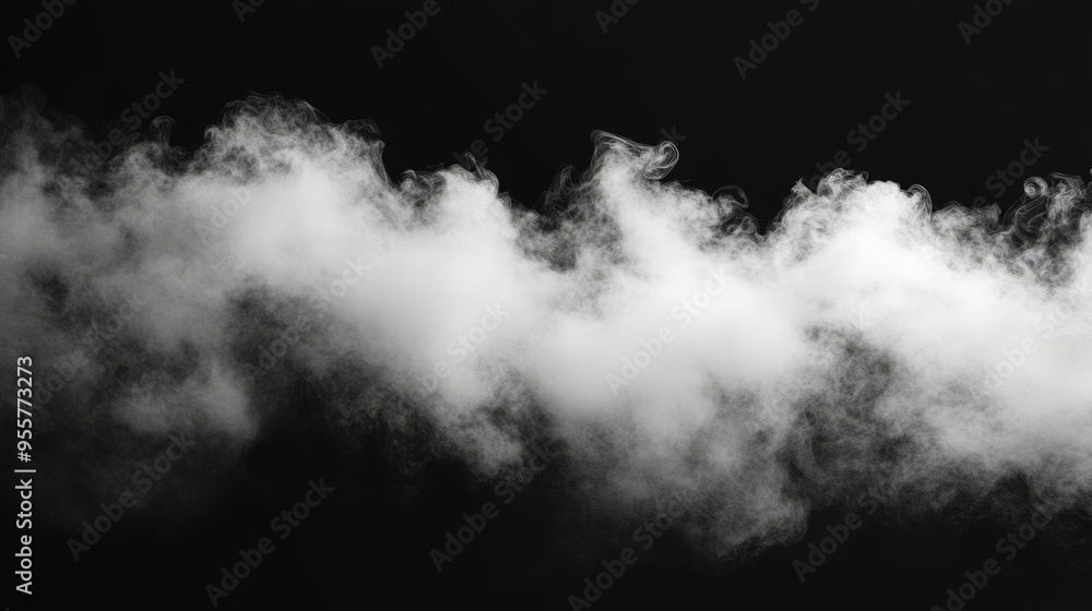 White smoke on black background. Fog texture White smoke on black background. Fog texture
