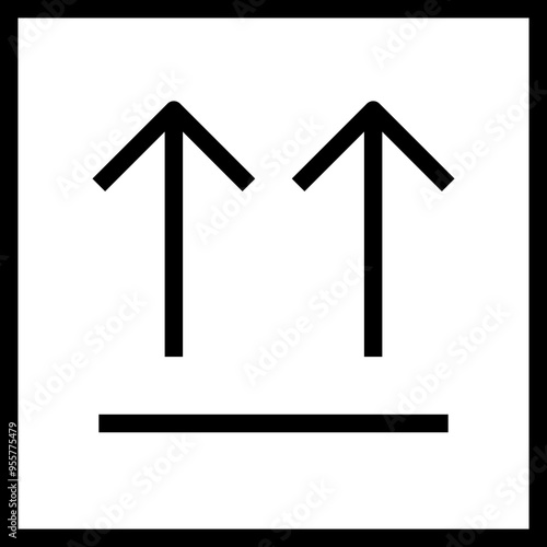 Upward Arrow Shipping Icon