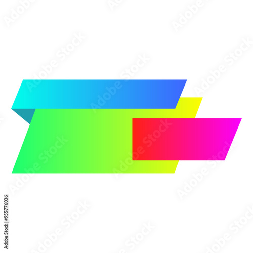 Free Download Origami sale banner label badge blank design template - GFXLoad