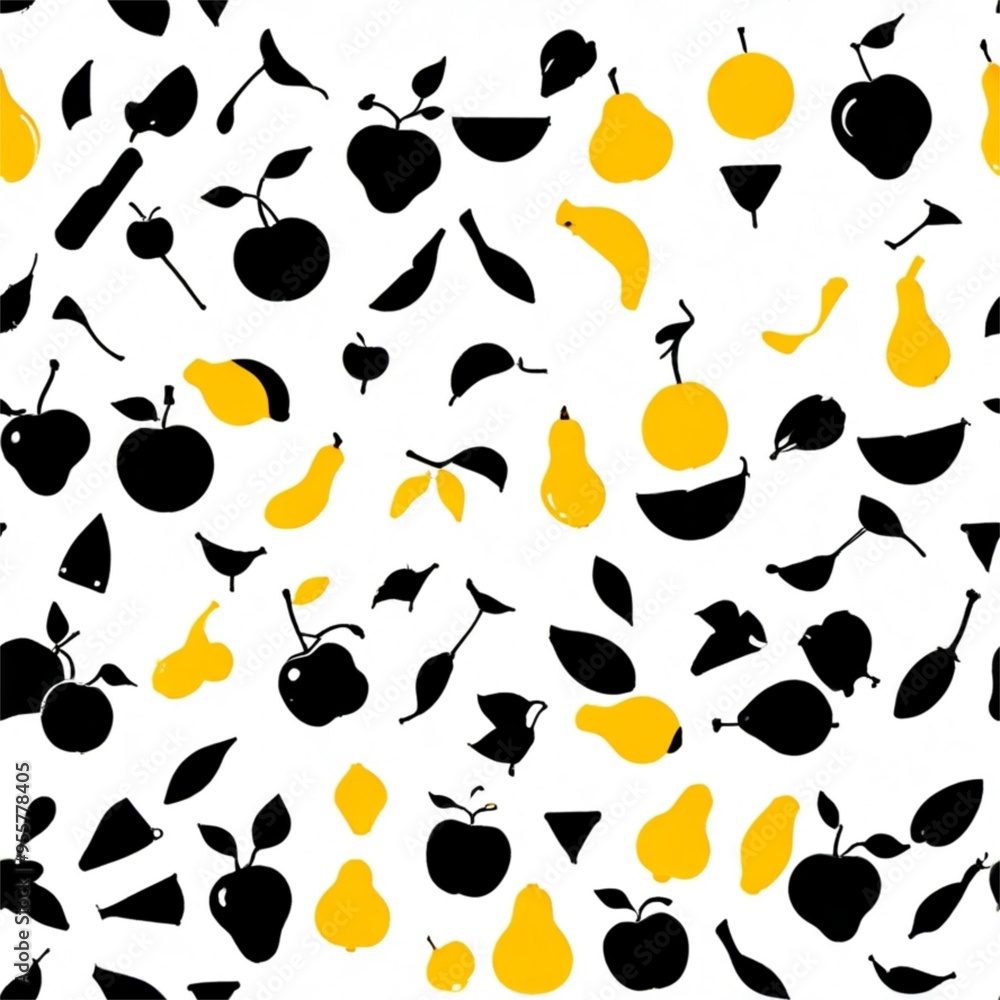 Fototapeta premium Isolated fruit Sketches