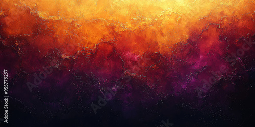 Abstract background with vibrant hues of orange, red, and purple.