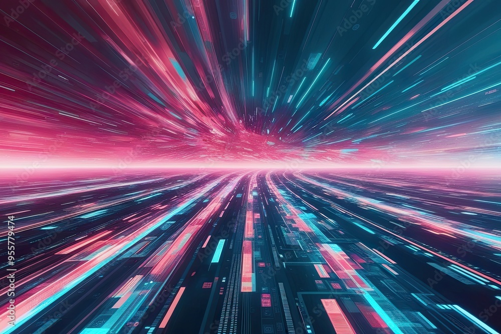 Vibrant Abstract Digital Wallpaper and Artwork for Technology and Data Visuals Vibrant Abstract Digital Wallpaper and Artwork for Technology and Data Visuals
