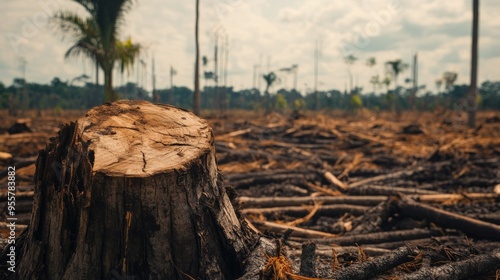 Deforestation Impact on Landscape photo