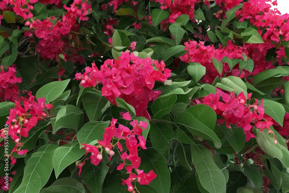 3D Artistic Representation of Bougainvillea Glabra: A Botanical Haven with Freshness and Close Detailing 3D Artistic Representation of Bougainvillea Glabra: A Botanical Haven with Freshness and Close Detailing