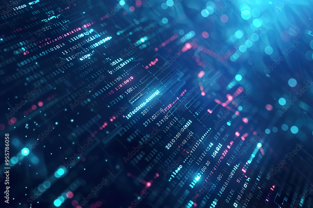 A computer screen with a blue background and red and blue lines,, generative ai image, A computer screen with a blue background and red and blue lines,, generative ai image,